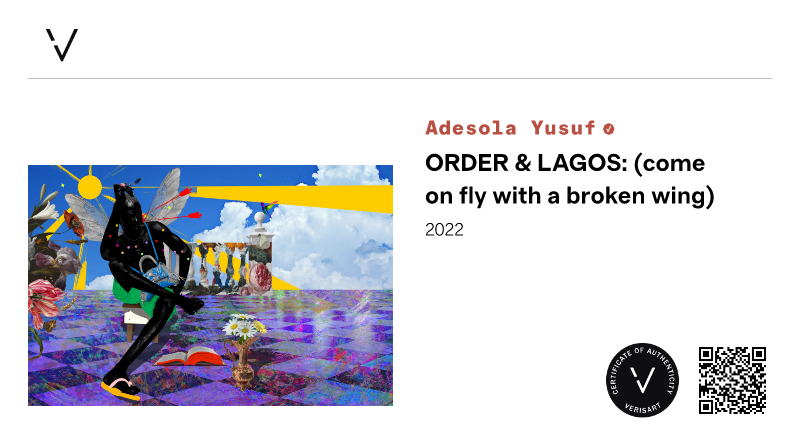 ORDER &amp; LAGOS: (come on fly with a broken wing)